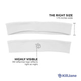 Womens Workout Headband - Sports Fitness Exercise Sweatband - White