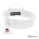 Womens Workout Headband - Sports Fitness Exercise Sweatband - White