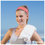 Womens Workout Headband - Sports Fitness Exercise Sweatband - Coral