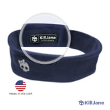 Womens Workout Headband - Sports Fitness Exercise Sweatband - Navy